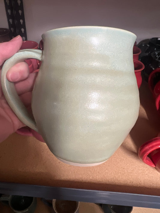 Plain green mug