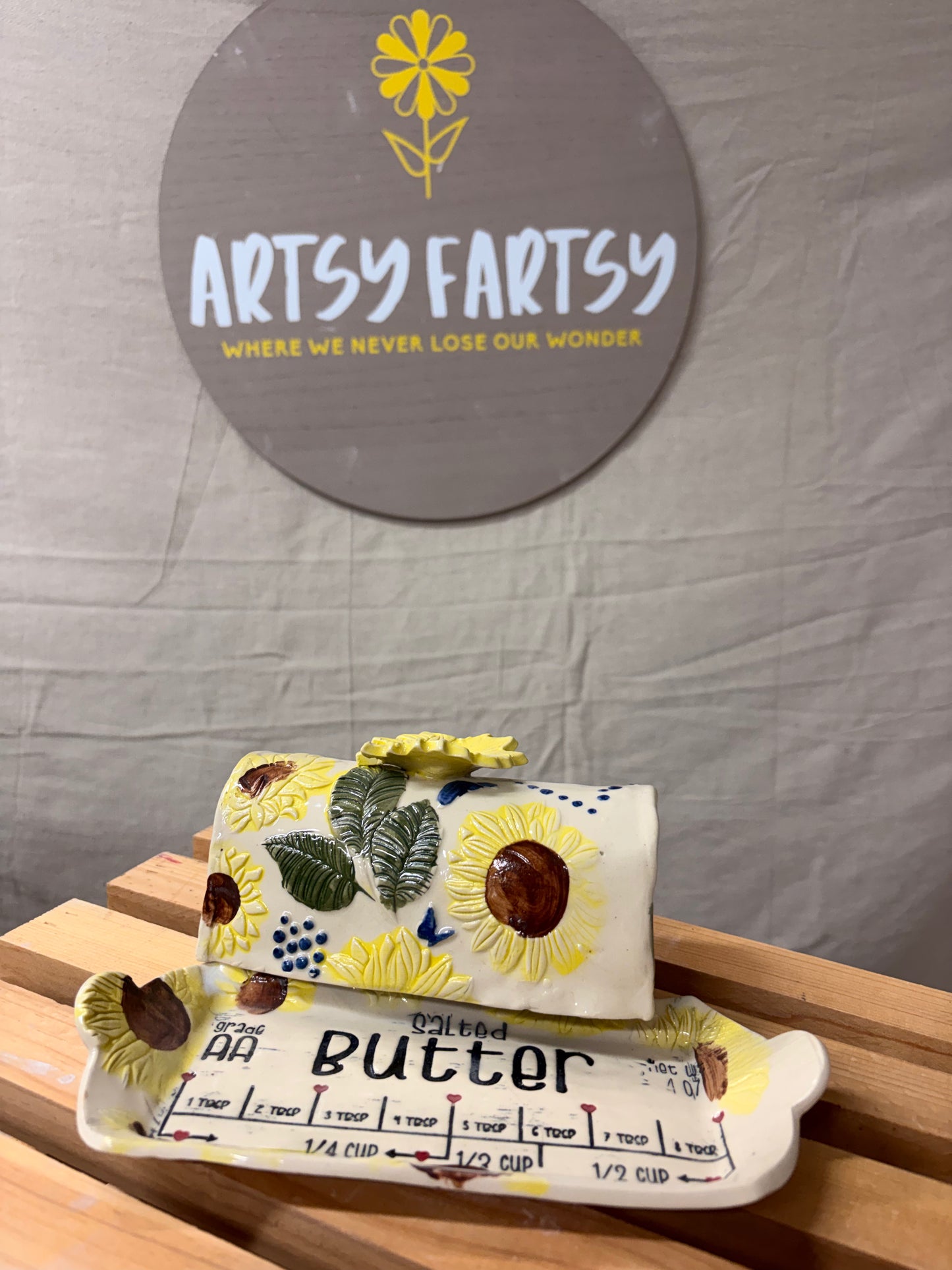 Sunflower Butter Dish