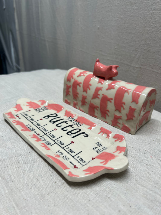 Pig Butter Dish
